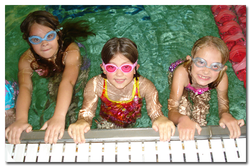 Swimming fun at the YMCA at Schilling Farms during Homeschool PE. Picture courtesy of the YMCA at Schilling Farms.