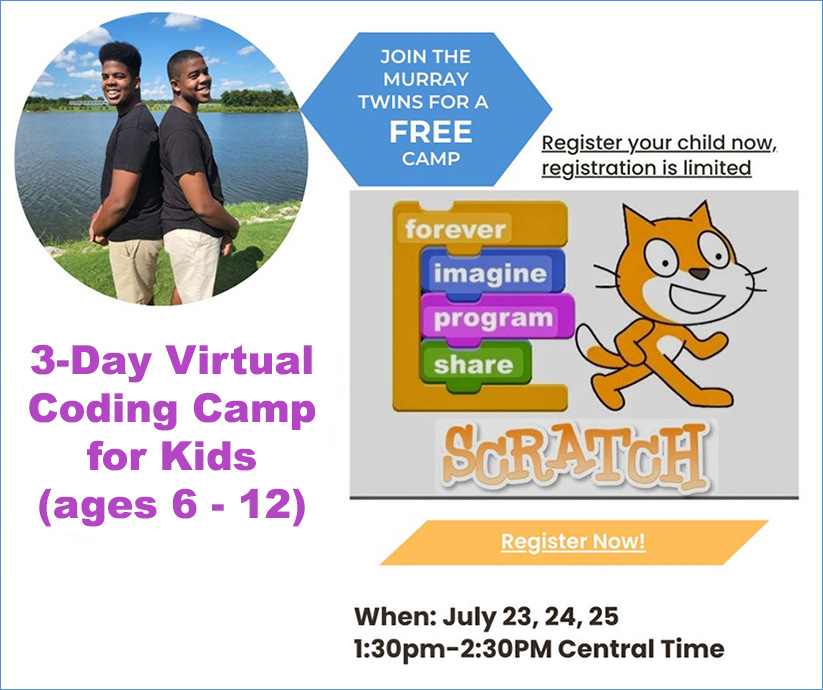 Murray Twins to Offer Free Scratch Coding Camp - Homeschool Roster
